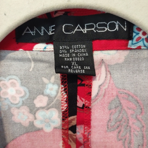 Anne Carson Women's Colorful Suit Jacket Size XL - Picture 3 of 12